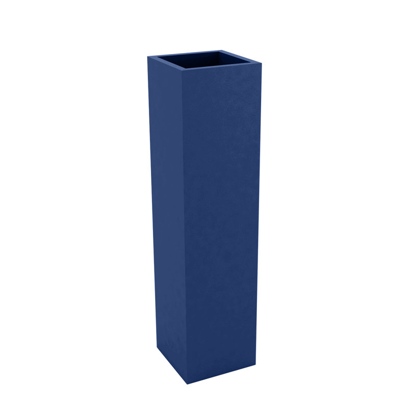Square Tower Planter, 39.25" H x 9.75" W x 9.75" D, Taupe