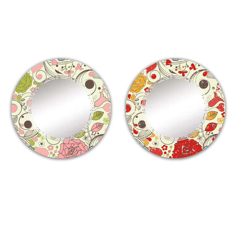 Ensemble de 2 miroirs sans cadre