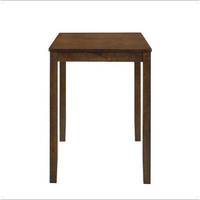 Beautiful Cherry Color Counter Height 1Pc Dining Pub Height Square Table Dining Room Wooden Furniture