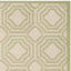 Tapis intérieur / extérieur à motif géométrique vert / beige Arneshia-289697473