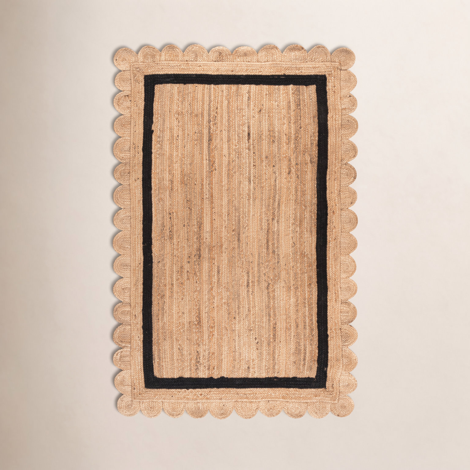 Inaki Hand-Woven Geometric Jute Rug, Rectangle 5' x 8'