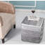 Repose-pieds 100% coton 16 po gris