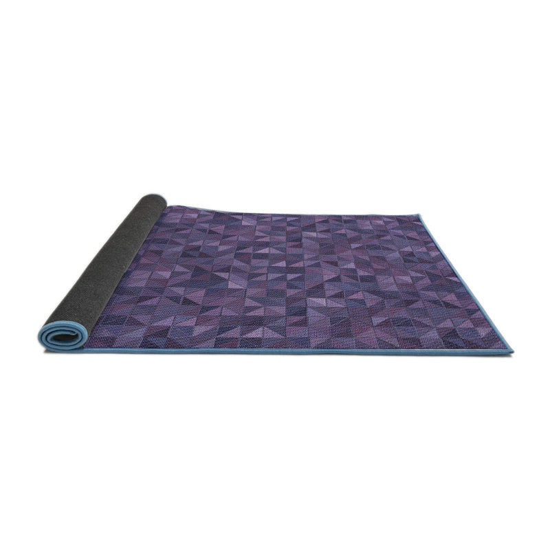 Performance Wool Geometric Indoor Rug, Round 4'