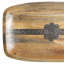Plateau rectangulaire en bois de manguier de 18 po avec incrustations en métal Loon Peak®