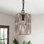 1-Light Farmhouse Dining Room Single Cylinder Pendant