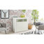 Tereza White Gloss Sideboard Cabinet, 2 Door Buffet with Lights, Adjustable Shelf, Glossy Doors-1462252514