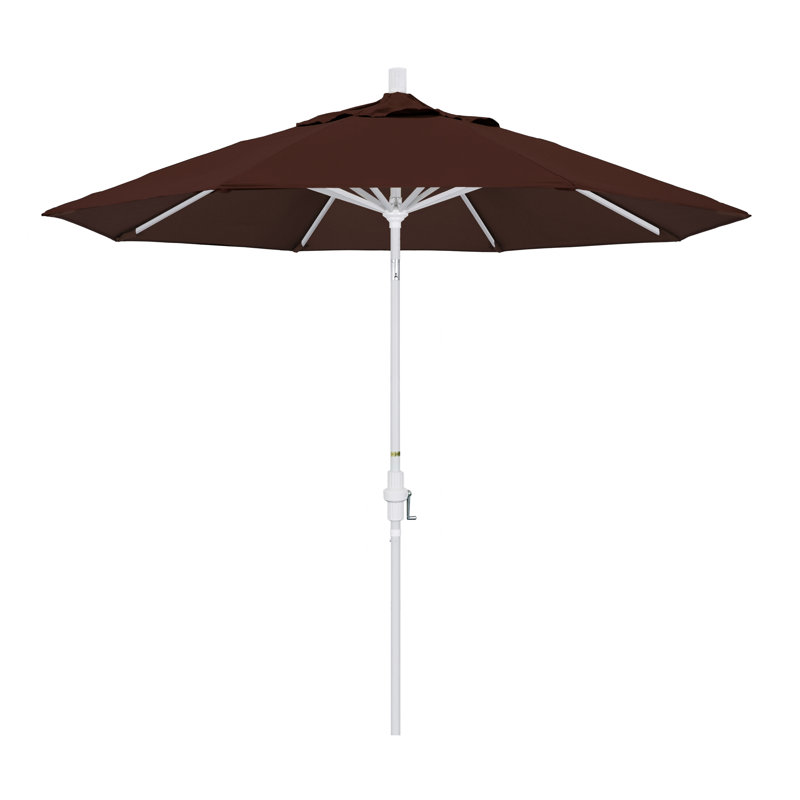 Parasol 9 'Market Sunbrella, Toile Sunbrella® brun baie