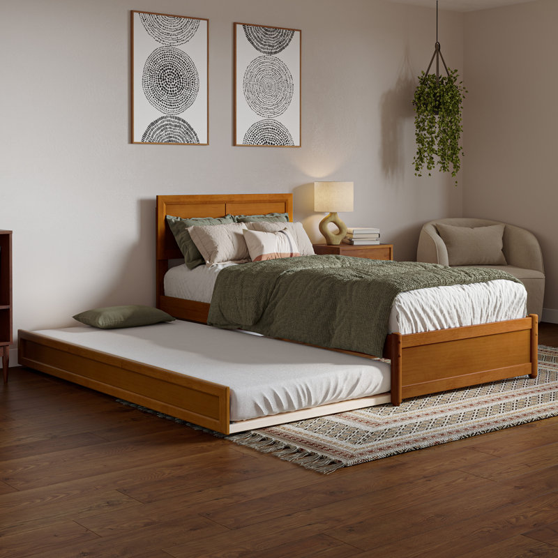 Lit plateforme Astley, Simple TG, Caramel clair