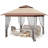 10x10 Ft Pop Up Gazebo, Canopy Tent With Mosquito Netting, Adjustable Height Outdoor Gazebo With Wheeled Carry Bag For Backyard, Garden-113581724