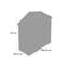 Skylight 3 ft. W x 7 ft. D Plastic Garden/Tool Shed-19157810-117261301