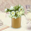 Vases dorés pour centres de mariage