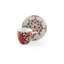 Mandala Red Porcelain Espresso Cup and Saucer