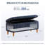 Polyester Upholstered Storage Bench-360598654