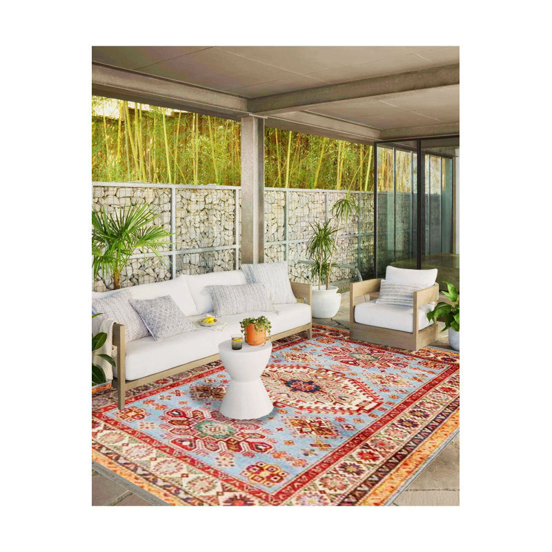 Tapis décoratif tissé à motif traditionnel beige clair lavable à la machine