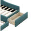 Lit plateforme simple avec rangement tapissier-490597140