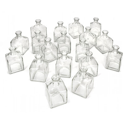 Ensemble de bouteilles décoratives en verre intérieur/extérieur 48" alissia 4,5 clear