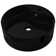 Ebern Designs Brana 4650mm L x 465.1mm W Black Ceramic Circular Sink with Overflow