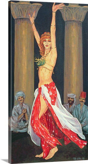 «Driston Belly Dancer» - Impression, H 30 po x l 16 po x P 1,5 po, Toile