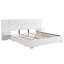  Lit plateforme tapissier en lin avec tables de chevet attachées, tiroirs de rangement et support à lattes de bois-810573560-810573566