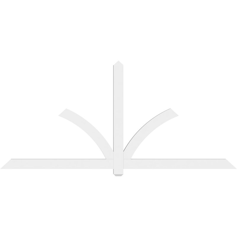Support pour pignon en PVC Redmond, H 44 po x l 96 po (pas: 11/12), P 2 po x F 4 po