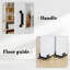 Portes de grange coulissantes en bois transparent 80 po H 5-Lite, 80 po, deux portes simples - sans assemblage requis, à peindre-125981618