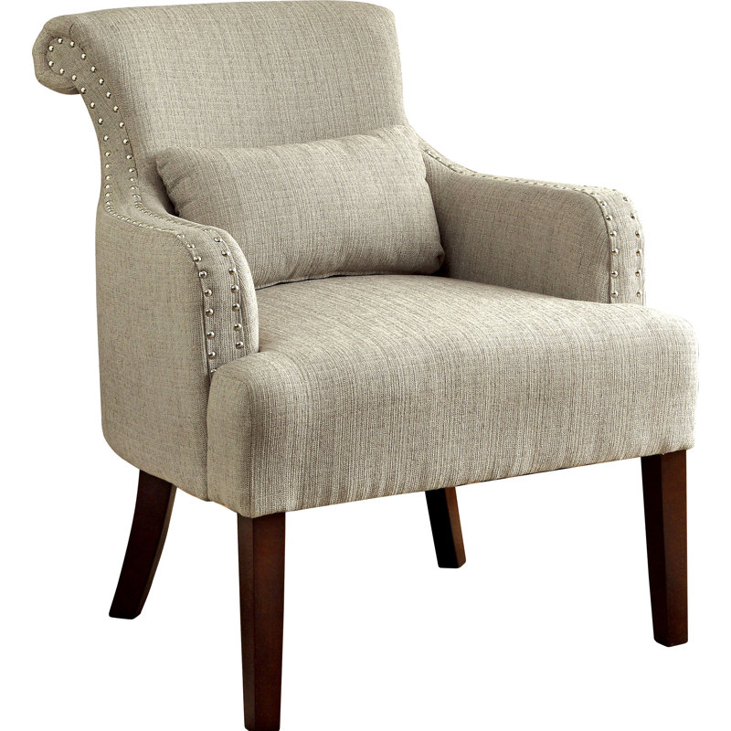 Fauteuil en polyester de 73,66 cm de large Marlow, Beige