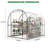 78.74" x 78.74" x 98.42" Heavy Duty Walk-In Tunnel Greenhouse Large Outdoor Hot House with Reinforced Galvanized Steel Frame 3 Tiers 6 Shelves Watering Kits Ideal for Winter Gardening
