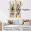 Carreaux de boho - art mural bleu azulejo orange et bleu-1273764056-1273764059