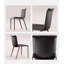 Chaise de salle à manger en cuir italien-112005515