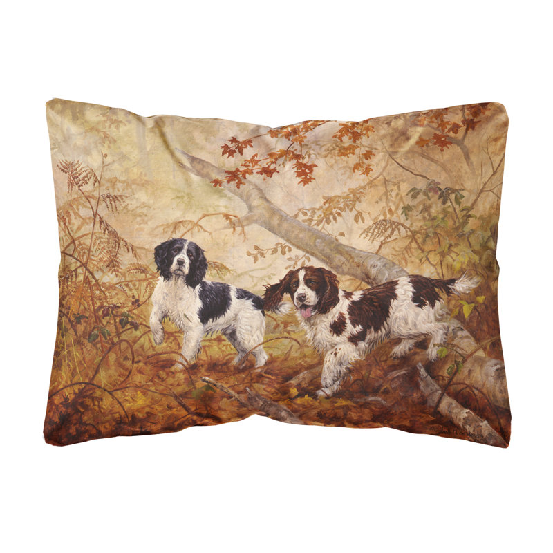  Coussin décoratif intérieur / extérieur Springer Spaniels par Elizabeth Halstead