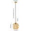 Luminaire suspendu moderne en verre ambré 1 lumière-1878522010