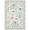 Tapis floral antidérapant à motif floral antidérapant pour salon, salle à manger, salon
