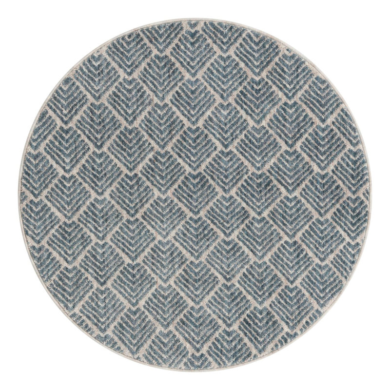 Tapis Everly Quinn Jera, Rond 3 pi 3 po