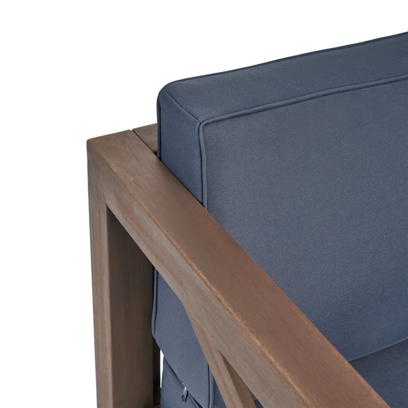 Fauteuil club Brava, Gris clair, Gris