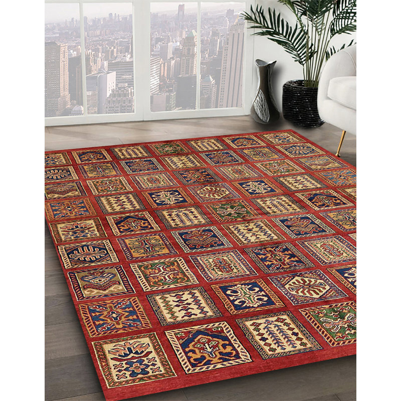 Tapis abstrait moderne 630, Carré 5 pi