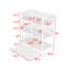 Lit superposé simple au-dessus de simple au-dessus de simple avec lit gigogne Amrika-1457765956