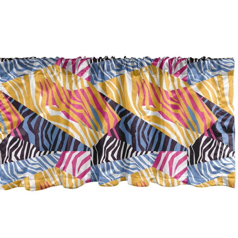 Multicolore Ambesonne Safari Cantonnière, L 54 po x L 12 po