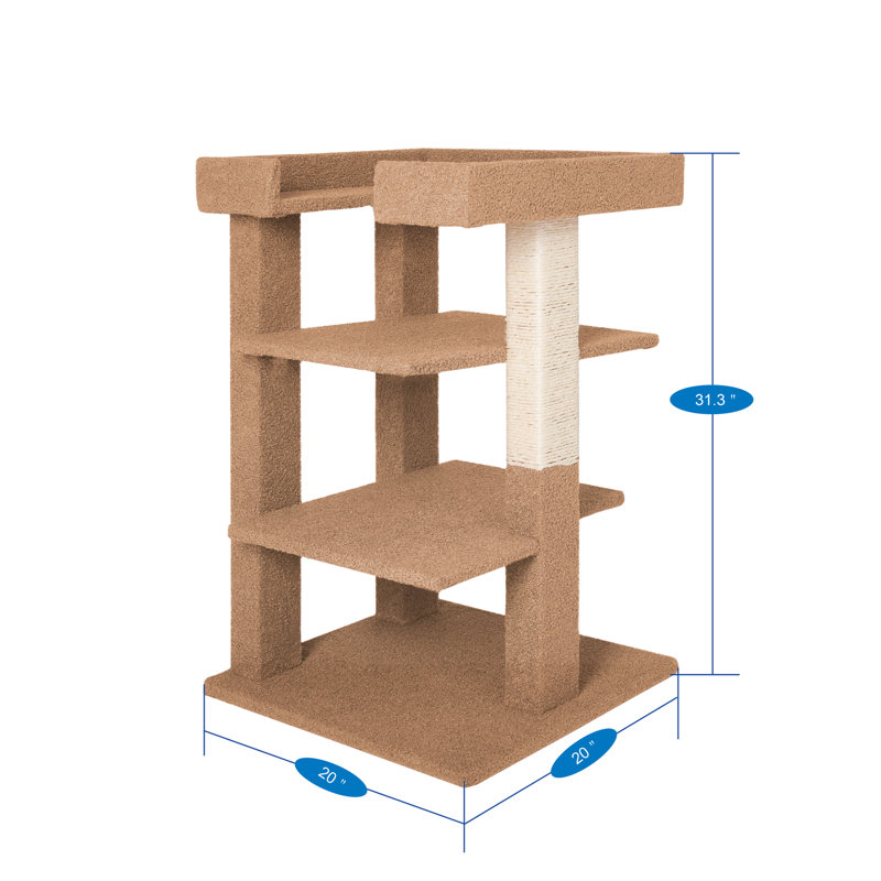 Perchoir pour chat Aletse, Brun