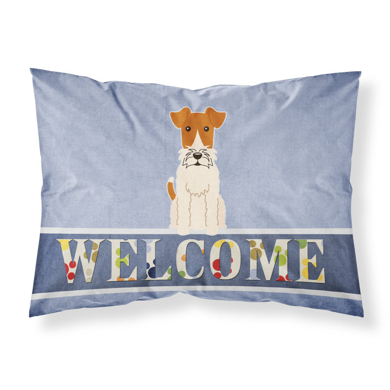 Taie d’oreiller welcome, Fox terrier à poil dur