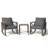 2-Person Outdoor Rocking Chair Set with Table and Cushions-389273444