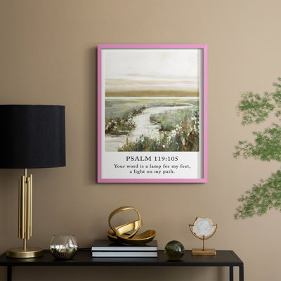 Psalm 23:6 Framed Print - Solid Wood