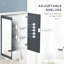 Armoire de salle de bain avec miroir et tablettes réglables, 27 po x 30 po, blanc. Miroirs à double porte. Fixation murale pour une utilisation efficace de l'espace. Fabrication. Miroir pour pharmacie l 27,25 po x P 6,75 po x H 29,75 po