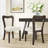 Alaric Mid-Century Modern Rubberwood Dining Chairs-956559176-956559180