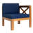 Ayten Acacia Solid Wood 4 - Person Patio Conversation Set with Cushions-1030928323