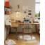 Bureau simple en bois massif en forme de L-935666309