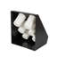 Rangement à couverts 13,78 po x 11,42 po x 15,94 po Met Lux, 1 porte-couverts sur pied - Comprend 6 bouteilles en plastique, conception perforée, porte-ustensiles en plastique noir, pour salle de pause - 