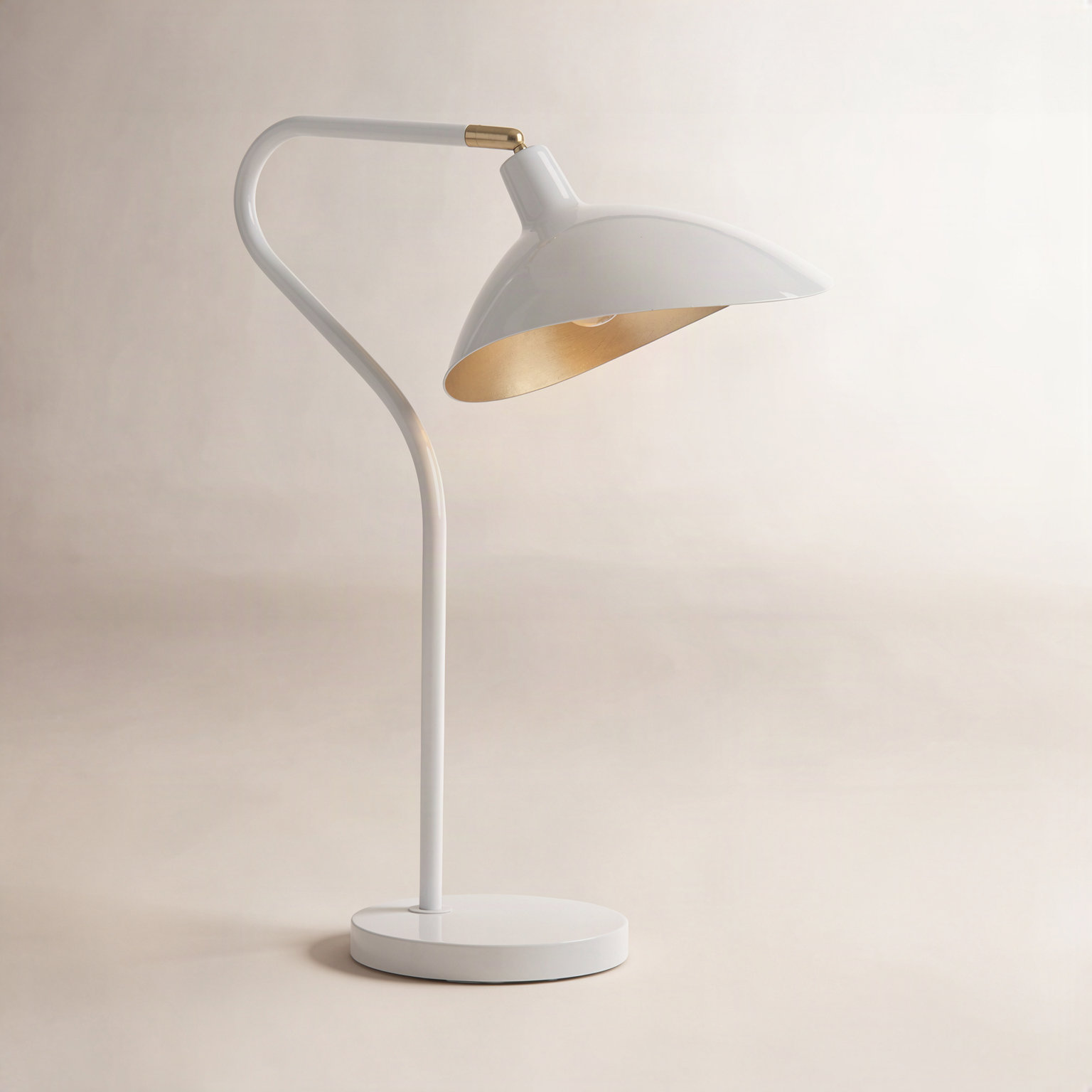 Girard Table Lamp, White