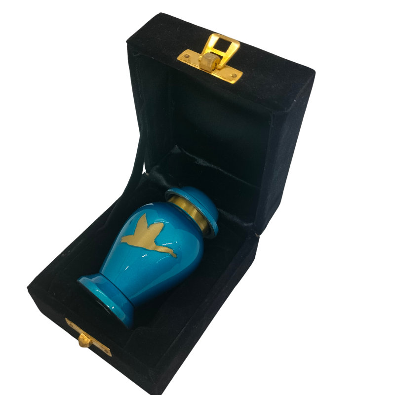 Rodier Handmade Flying Geese Keepsake, Blue/Gold