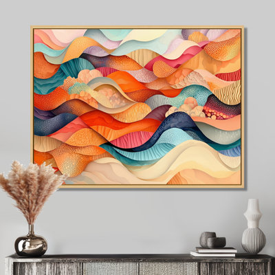 Nylin, «Danse chromatique du Biomorphisme II», art abstrait de vagues modernes