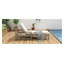 Chaise longue d'extérieur en bois d'acacia à 5 positions TREXM, finition teck clair-933054349